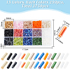 168.75G 15 Style Glass Bugle Beads SEED-HY0001-05E-2