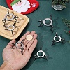 8Pcs 2 Styles Alloy Crystal Ball Display Bases AJEW-AR0005-66-3