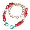 Personalized Aluminium & Acrylic Chain Necklaces X-NJEW-JN02911-02-1
