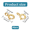40Pcs Brass Spring Ring Clasps KK-DC0001-54-2
