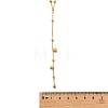 304 Stainless Steel Round Ball Link Chain Y Necklaces for Women NJEW-A059-03G-3