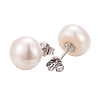 Valentine Presents for Her 925 Sterling Silver Ball Stud Earrings EJEW-D029-9mm-2-4