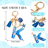 Star Resin & Shell Keychains KEYC-TAC00087-01K-3
