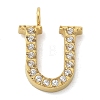 Ion Plating(IP) 304 Stainless Steel Micro Pave Cubic Zirconia Pendants STAS-Z107-03G-20-1