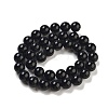 Natural Black Onyx Round Bead Strands X-G-R198-10mm-3