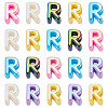 20Pcs UV Plating Opaque Acrylic European Beads OACR-TADJ0001-16R-2