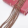 6 Strands 2 Style Natural Coconut Shell Rondelle Bead Strands COCB-HY0001-01-4