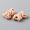 Cat Silicone Beads SIL-WH0002-86A-2