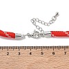 Ployester Core-Wrapped Round Cord Necklace Making KK-CBACFA2-03P-26-3