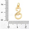 Brass Micro Pave Clear Cubic Zirconia Pendants CU-CBA7939-01S-G-3