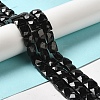 Natural Black Tourmaline Beads Strands G-C109-A10-02-2