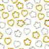 50Pcs Tibetan Style Alloy Bead Frame TIBEB-FS0001-11AG-9