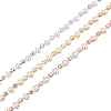  6 Yards 3 Colors AB Color Rhinestones Cup Chains LCHA-NB0001-02-1