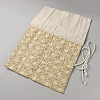 Flower Printed Polyester Cloth Knitting Tools Storage Roll Bags AJEW-WH20054-349A-3