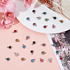 60Pcs 10 Colors 303 Stainless Steel Rhinestone Charms STAS-DC0007-68-5