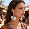 Handmade Iron Acrylic Dangle Earrings for Women GE3753-4-1