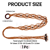 1Pc PU Leather Cord Woven Tassel Tie Knot Belts AJEW-CP0012-06B-2
