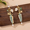 Alloy Enamel Stud Earrings WG049B8-01-1