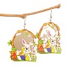 Easter Wood Dangle Earrings FS-WGC15A4-01-2