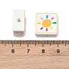 Printed Handmade Porcelain Beads PORC-G016-04Q-3
