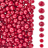 8 Strands 4 Styles Opaque Solid Color Glass Beads Strands EGLA-LT0001-04C-6