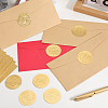 CRASPIRE 40 Sheets 4 Styles Self Adhesive Gold Foil Embossed Stickers DIY-CP0010-46-4