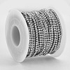 304 Stainless Steel Rhinestone Strass Chains STAS-T055-12P-4