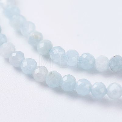 Natural Aquamarine Beads Strands G-J376-22A-2mm-1
