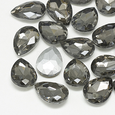 Pointed Back Glass Rhinestone Cabochons RGLA-T081-18x25mm-03-1