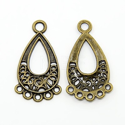 Tibetan Style Chandelier Component Links TIBEP-EA434Y-AB-FF-1