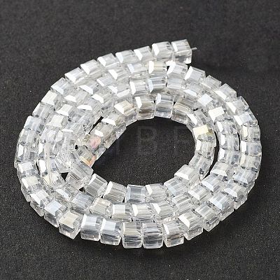 Electroplate Glass Beads Strands EGLA-R030-4x4mm-20-1