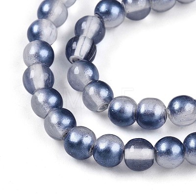Baking Paint Transparent Glass Beads X1-DGLA-N011-4mm-08-1