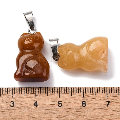 Natural Topaz Jade Pendants G-B127-08P-04-1