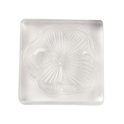 Flower Silicone Clear Stamps with Acrylic Blocks DIY-G121-07E-1