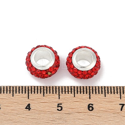 Alloy Rhinestone Clay Pave Beads ALRI-D300-03S-04-1
