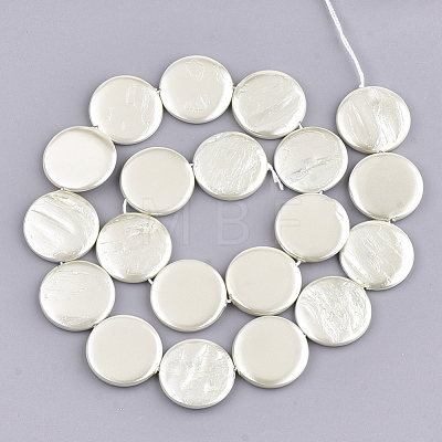 Shell Pearl Beads Strands SSHEL-T007-22F-1