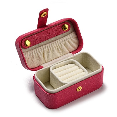PU Imitation Leather Jewelry Box LBOX-E001-01D-1