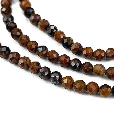 Natural Tiger Eye Beads Strands G-M399-03C-01-1