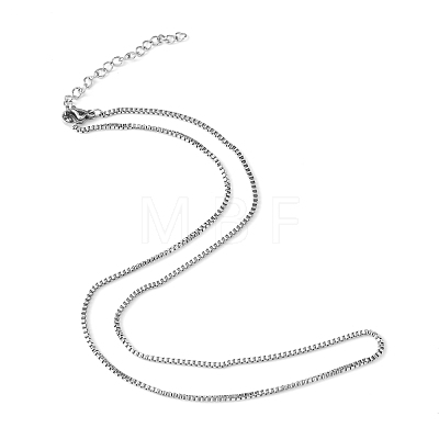 316 Surgical Stainless Steel Venetian Chain Necklaces NJEW-M176-05-B-1