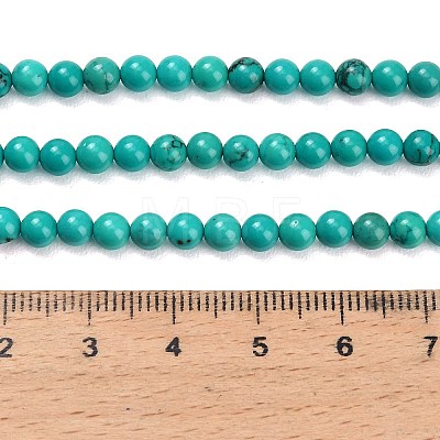 Natural Howlite Beads Strands G-Z149-A01-4mm-1