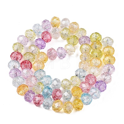 Transparent Glass Beads Strands GLAA-T023-8mm-A07-1