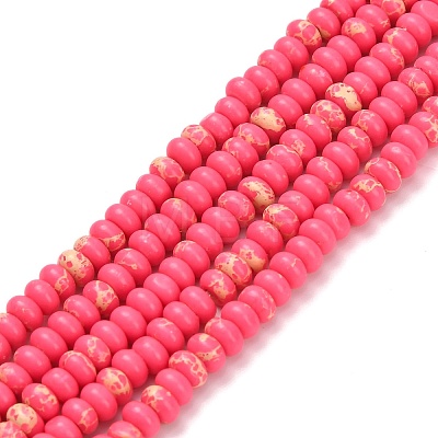 Synthetic Imperial Jasper Beads Strands G-L635-A09-4x2mm-06-1