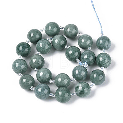 Natural Jadeite Beads Strands G-N353-07E-01-1