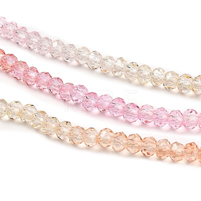 Transparent Painted Glass Beads Strands X1-DGLA-A034-T2mm-A20-1