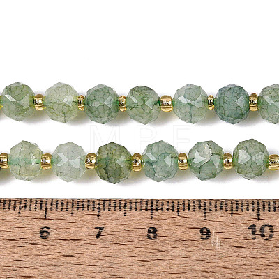 Ombre Effect Dyed Transparent Crackle Glass Beads Strands GLAA-Q111-8MM-02-1