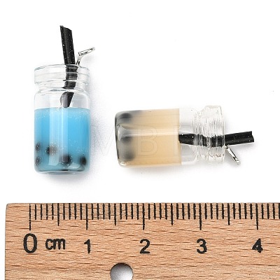 Glass Bottle Pendants CRES-N017-03-M-1