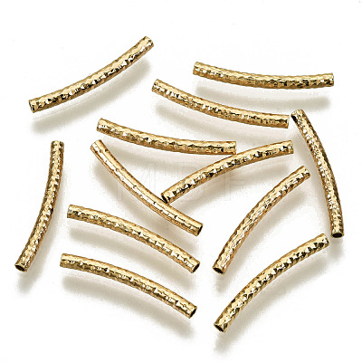 Brass Curved Tube Beads KK-R112-033A-NF-1
