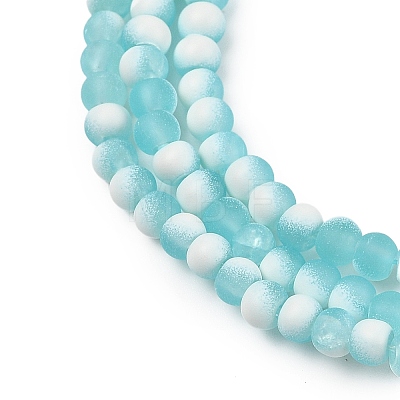 Frosted Crackle Glass Beads X1-GLAA-U001-4mm-M08-1