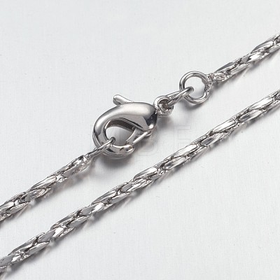 Brass Chain Necklaces MAK-F013-01P-1