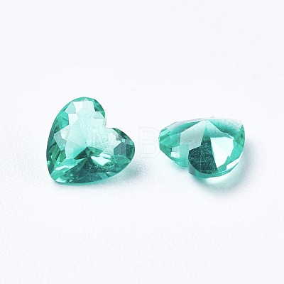 Cubic Zirconia Pointed Back Cabochons ZIRC-WH0001-C03-1